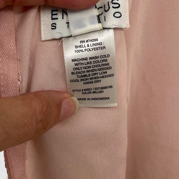 Enfocus Studio Lace Midi Dress Sz 4 Blush Cottage Castlecore High Neck Coquette - Picture 11 of 11